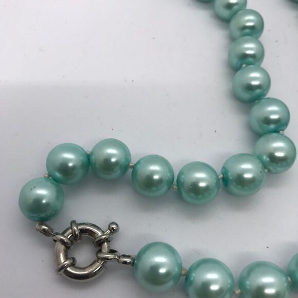 Statement Pearl Necklace Hand Knotted 18 Inch - Picture 2 of 7